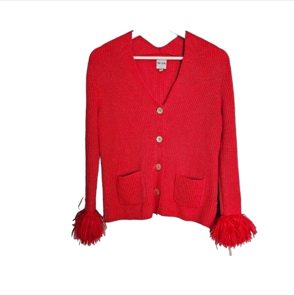 Nic+Zoe Night Fall Cardigan Red - Picture 2 of 5